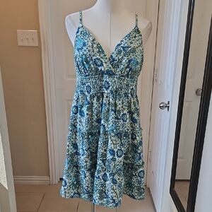 Speechless Floral Boho Spaghetti Strap Dress - Summer Ruffle Mini Short Dress